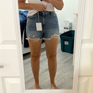 Kancan Distressed Denim Shorts